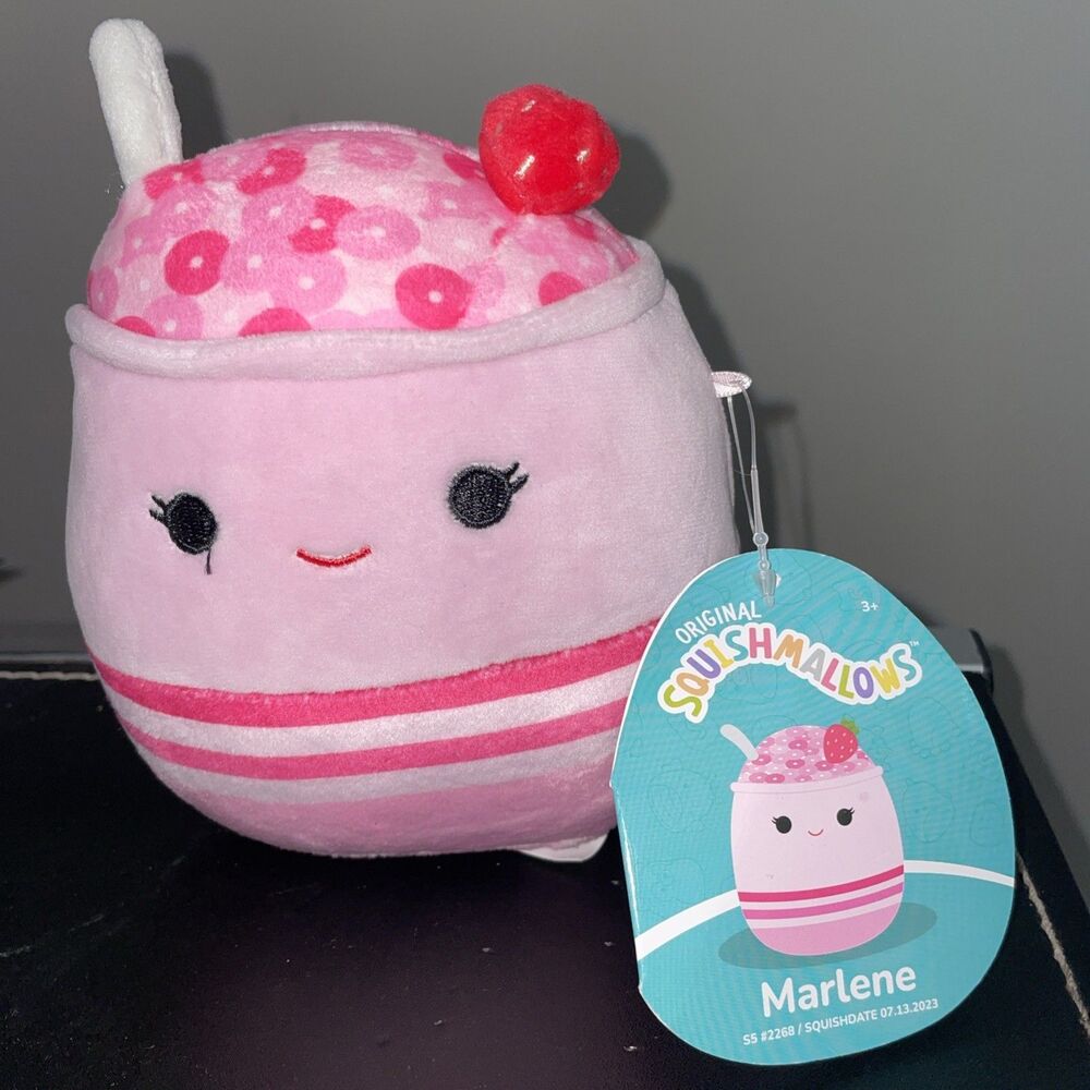 Squishmallow 5" Marlene the SCENTED Strawberry Drink